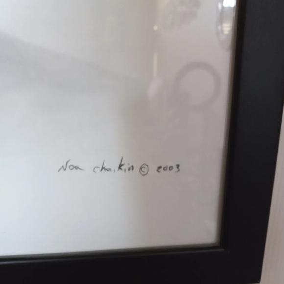 Johnny Depp Noa Chaikin 2003 Professionally Framed Print Faces Of Fame 22” X 26” - Picture 3 of 5